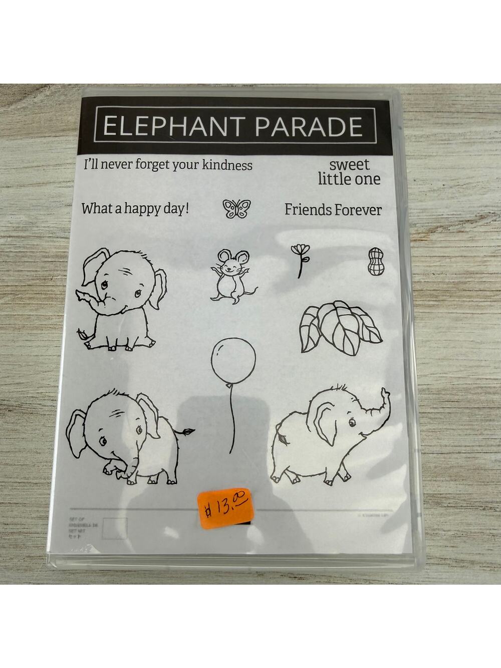 Stamp Set - Elephant Parade + Dies
